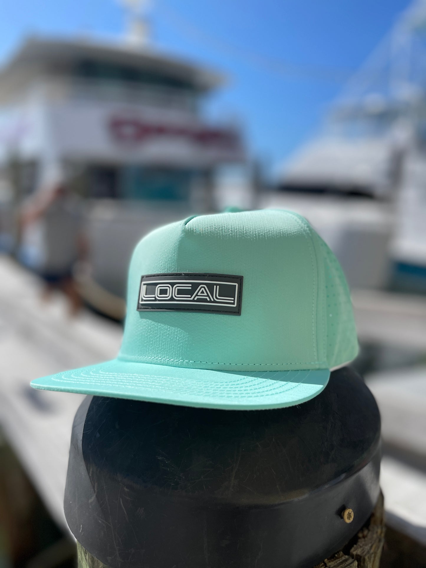 Ocean Front Lasermesh Snapback - 6 Panel