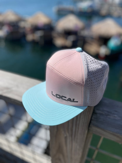 Coastal Breeze Lasermesh Snapback - 7 Panel